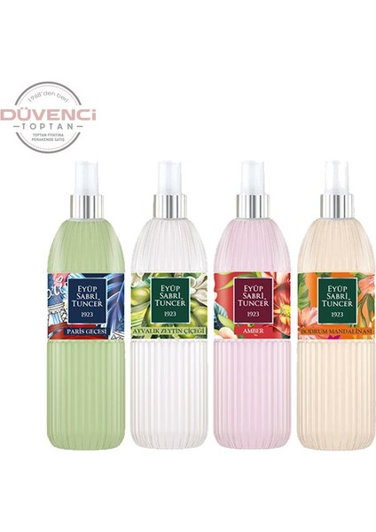Kolonya Seti, Paris Gecesi, Ayvalık, Amber, Bodrum Mandalinası 150 ml
