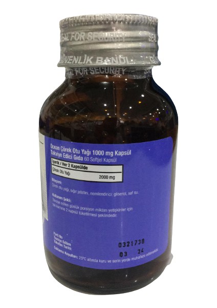 Ocean Çörek Otu Yağı 60 Kapsül Şişe modelleri