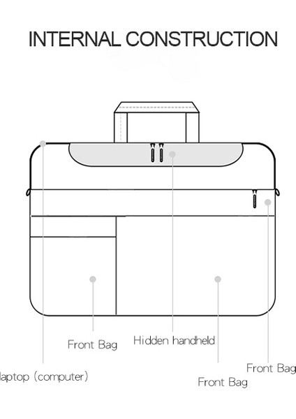 13.3 Inç Kayışlı Notebook Bilgisayar Çantası (Yurt Dışından)