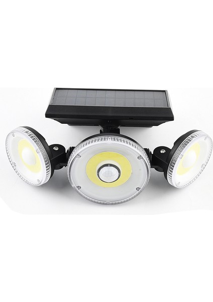 LED Solar 3 Başlı Dönebilen Hareket Sensörlü Lamba (Yurt Dışından)
