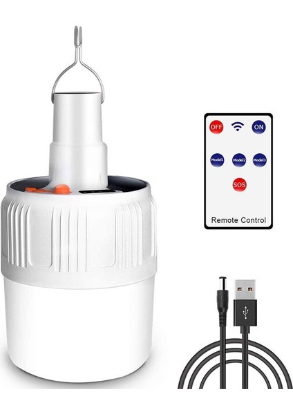 Solar Bahçe Gece Lambası USB Şarj Edilebilir Kamp Lambası (Yurt Dışından)