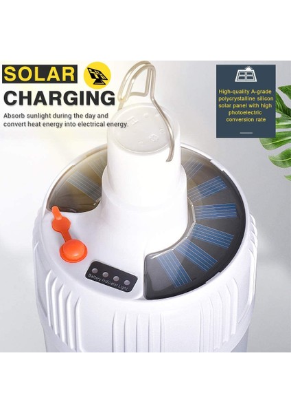 Solar Bahçe Gece Lambası USB Şarj Edilebilir Kamp Lambası (Yurt Dışından) fırsatları