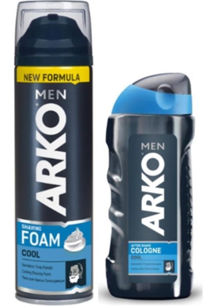Cool Tıraş Köpüğü 200ML + Cool Tıraş Kolonyası 250ML Set