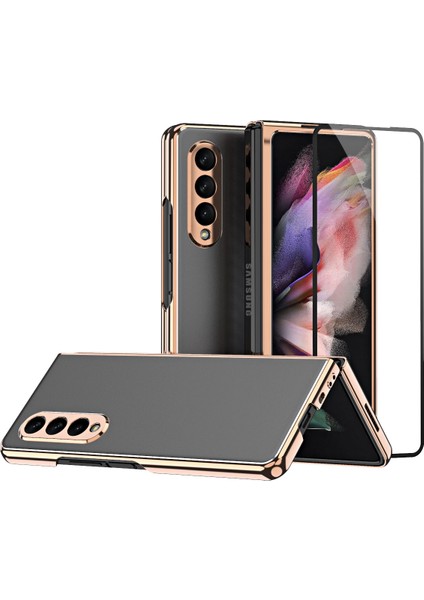Samsung Galaxy Z Fold 3 5G İçin Telefon Kılıfı - Siyah (Yurt Dışından)
