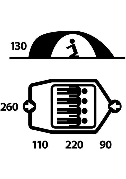 Bızon Yesıl 4 Kısılık Cadır modelleri