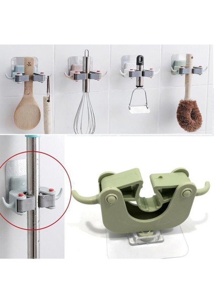 Çok Amaçlı Mop Fırça Askı Aparatı (3 Lu Paket)