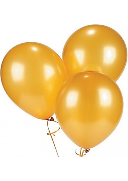 Metalik Altın Balon 100 Lü