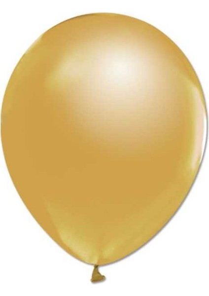 Metalik Altın Balon 100 Lü