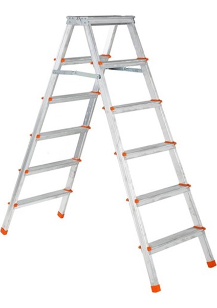 6+6 Çift Çıkışlı Alüminyum Merdiven