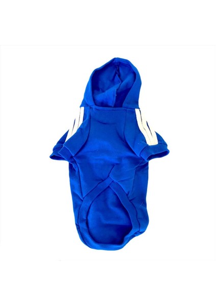 Saks Mavi Adidog Kapşonlu Duo Köpek Sweatshirt Köpek Kazağı S indirimleri