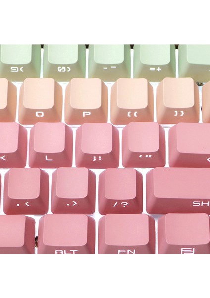 Dıy Dekoratif Pbt 104 Tuşları Keycaps Için 68 Mekanik Klavye Nefis Ön Basılı (Yurt Dışından)