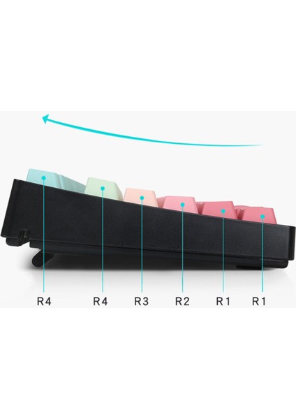 Dıy Dekoratif Pbt 104 Tuşları Keycaps Için 68 Mekanik Klavye Nefis Üst Basılı (Yurt Dışından) indirimleri