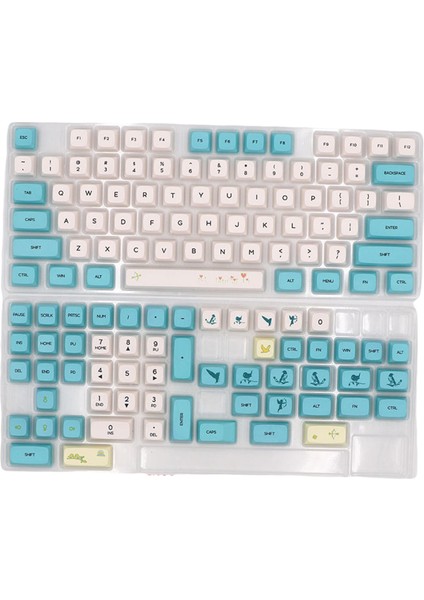 129-TUŞU Pc Gaming Mekanik Klavye Keycaps Pbt Keycaps Ofis (Yurt Dışından)