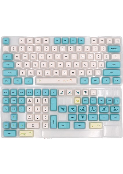 129-TUŞU Pc Gaming Mekanik Klavye Keycaps Pbt Keycaps Ofis (Yurt Dışından) fiyatları