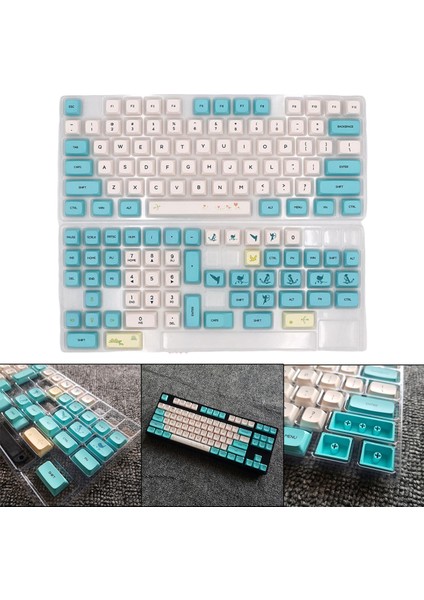 129-TUŞU Pc Gaming Mekanik Klavye Keycaps Pbt Keycaps Ofis (Yurt Dışından) modelleri