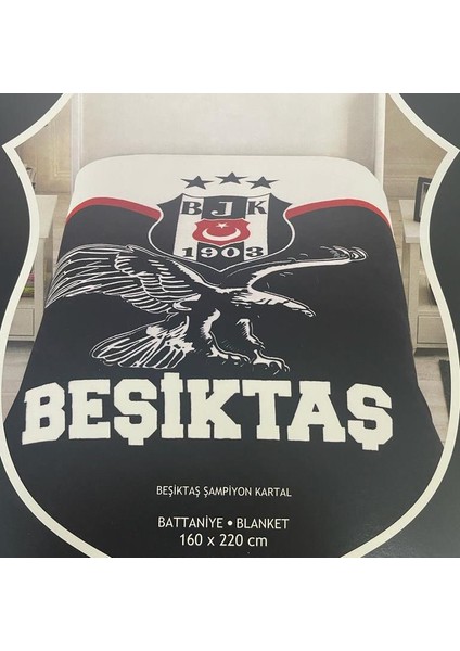 Lisanslı Battaniye Beşiktaş Şampiyon Kartal