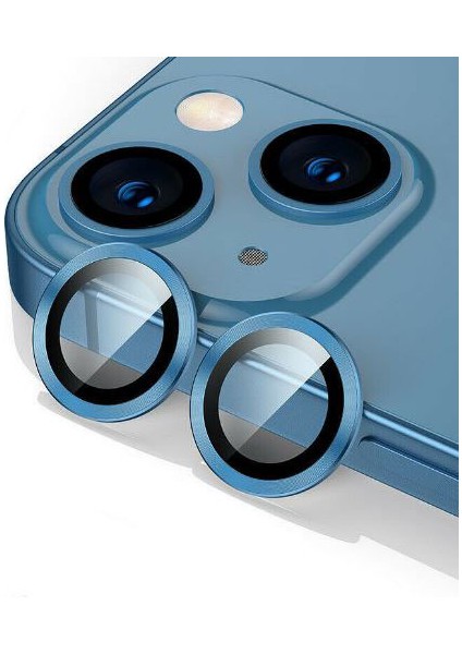Apple Iphone 13 Uyumlu Camera Lens Screen Protector Mavi