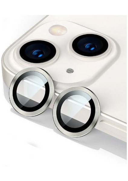 Apple Iphone 13 Mini Uyumlu Camera Lens Screen Protector Gümüş