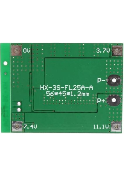 3s 25A Bms 12V 18650 Lityum Lipo Pil Şarj Koruma Modülü