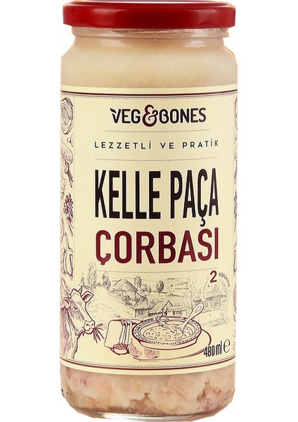 Kelle Paça Çorbası 480 ml Cam Kavanoz