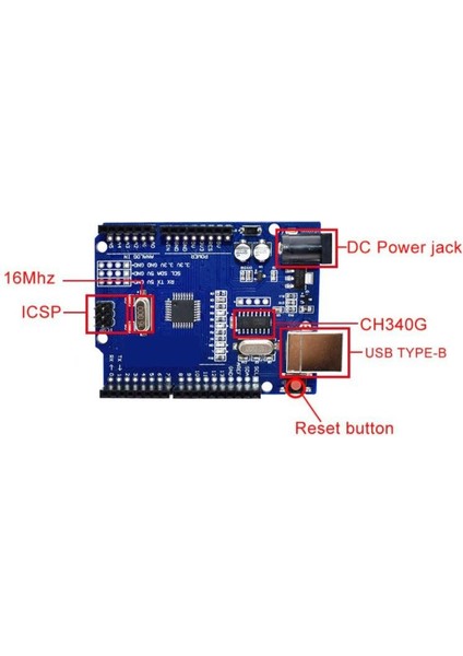 Arduino Uno Smd+Usb Kablo