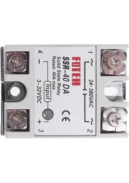 SSR-40DA (40A) Solid State Röle (Geliştirme Kartlarıyla Uyumlu)