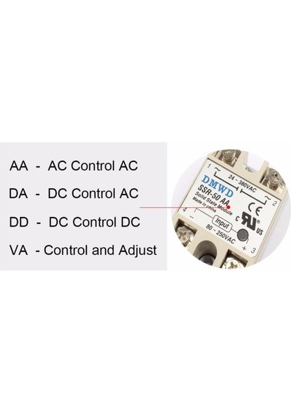 SSR-40DA (40A) Solid State Röle (Geliştirme Kartlarıyla Uyumlu)