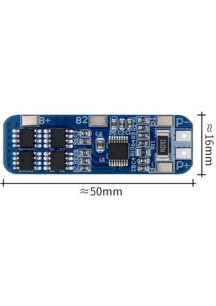 3s 10A Bms 11.1V 18650 Lityum Lipo Pil Şarj Koruma Modülü
