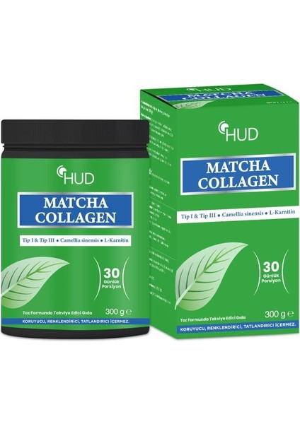 Matcha (Tip I ve Tip Iıı) ve Yeşil Çay Ekstresi 300 G (30 Günlük Porsiyon)