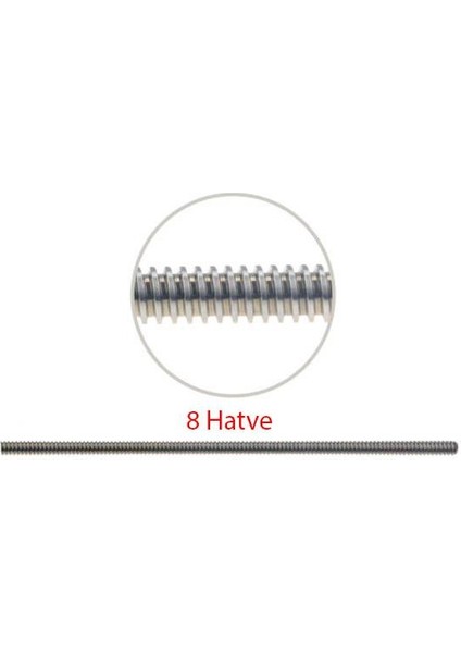 T8 8 Hatve Trapez MIL(500MM)