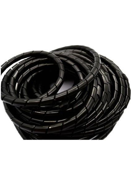 5 Metre Kablo Toplama Spirali Siyah(8mm)