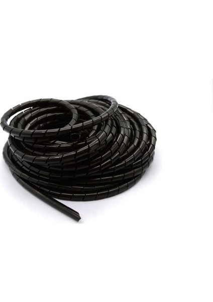 5 Metre Kablo Toplama Spirali Siyah(8mm)