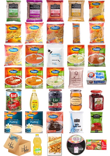 Ramazan Paketi Kumanya Ezrak Gıda Yardım Kolisi 34 Parça 69 nolu Paket