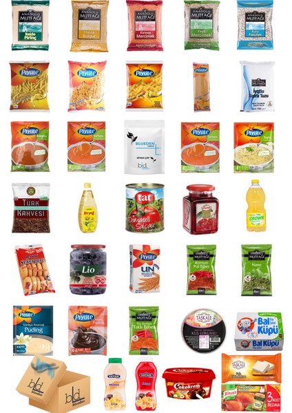 Ramazan Paketi Kumanya Ezrak Gıda Yardım Kolisi 35 Parça 146 Nolu Paket