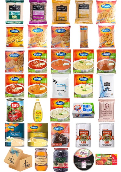 Ramazan Paketi Kumanya Ezrak Gıda Yardım Kolisi 34 Parça 65 nolu Paket