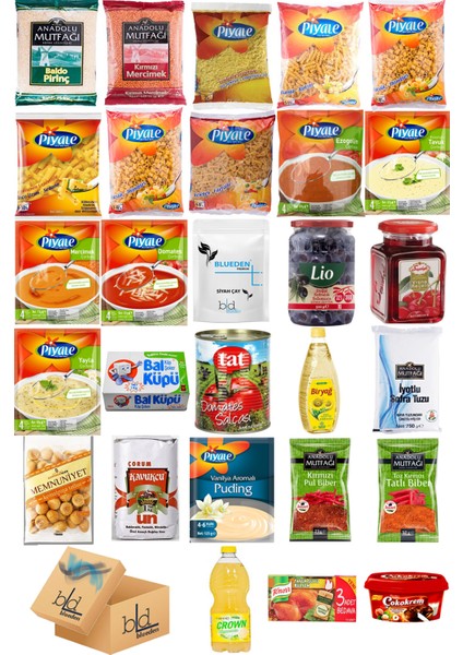 Ramazan Paketi Kumanya Gıda Paketi Erzak Yardım Hediye Paketi 28 Parça 137 Nolu Paket
