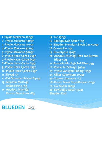 Ramazan Paketi Kumanya Gıda Paketi Erzak Yardım Hediye Paketi 28 Parça 137 Nolu Paket fiyatları