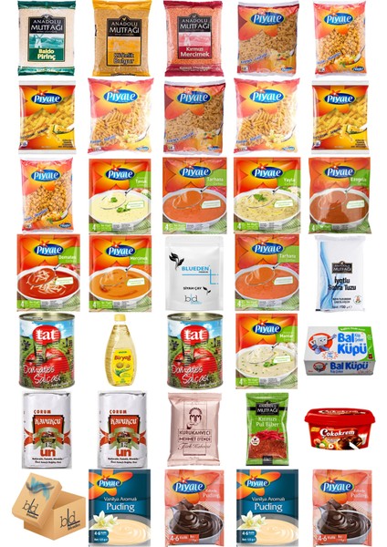 Ramazan Paketi Kumanya Ezrak Gıda Yardım Kolisi 34 Parça 51 nolu Paket
