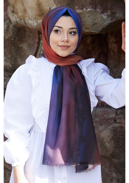 Sanat Desen Turuncu Pamuk Şal