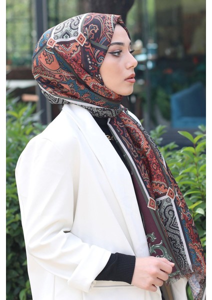 Paisley Desen Kahverengi Pamuk Şal fiyatları