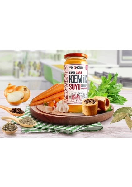 Veg&bones Ilikli Dana Kemik Suyu 480 ml