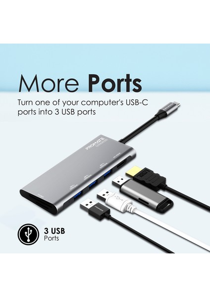 Linkhub-C2 - USB Hub Çoklayıcı 3 USB ve HDMI Portlu 5 Gbps Senkronizasyon