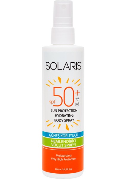 Güneş Koruyucu Krem Sprey SPF 50+ Yüksek Koruma 200 ml