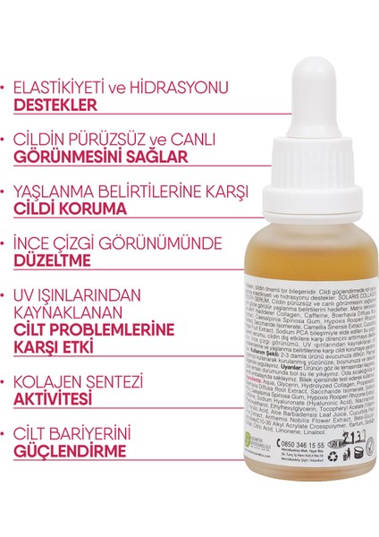 Aydınlatıcı Leke Kremi 50 ml ve Collagen Serum 30 ml ve Leke Karşıtı Güneş Krem 50 ml ve Yüz Temizleme Jeli 400 ml