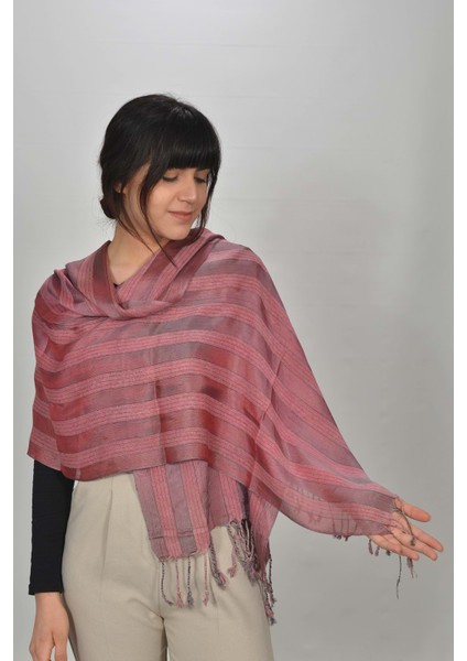 El Dokuması Kadın Ipek Şal