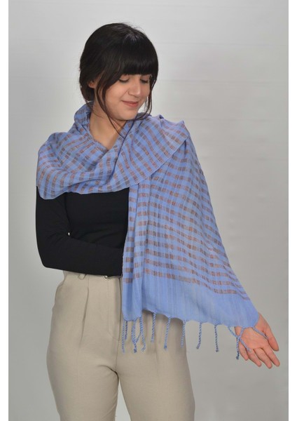 El Dokuması Kadın Ham Ipek Şal