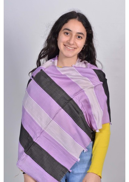 El Dokuması Kadın Ham Ipek Şal