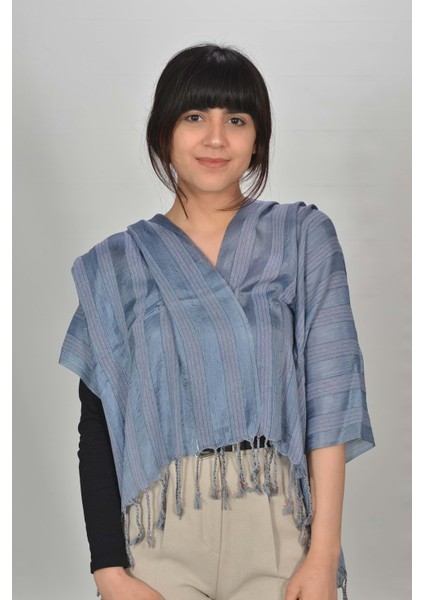 El Dokuması Kadın Ipek Şal
