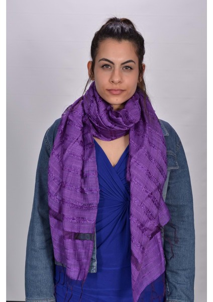 El Dokuması Kadın Ipek Şal