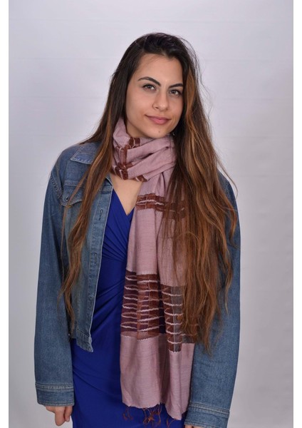 El Dokuması Kadın Ipek Şal
